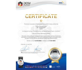 Official DGuSV Certificate for international members